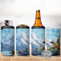 New Zealand South Island 4 in 1 Can Cooler Tumbler Te Waipounamu Aoraki Kea Bird