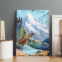 New Zealand South Island Canvas Wall Art Te Waipounamu Aoraki Kea Bird