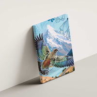 New Zealand South Island Canvas Wall Art Te Waipounamu Aoraki Kea Bird
