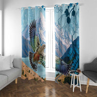 New Zealand South Island Window Curtain Te Waipounamu Aoraki Kea Bird