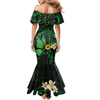 Polynesia Mental Health Awareness Mermaid Dress Green Ribbon Be Kind To Your Mind LT14 - Polynesian Pride