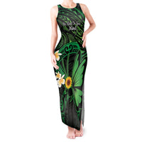 Polynesia Mental Health Awareness Tank Maxi Dress Green Ribbon Be Kind To Your Mind LT14 Women Green - Polynesian Pride