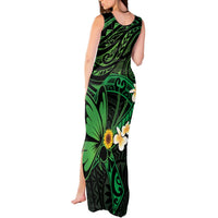 Polynesia Mental Health Awareness Tank Maxi Dress Green Ribbon Be Kind To Your Mind LT14 - Polynesian Pride