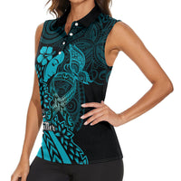 Polynesia World Ovarian Cancer Day Women Sleeveless Polo Shirt You Matter Polynesian Women