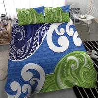 Southland New Zealand Bedding Set Maori Koru Flag Color