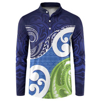 Southland New Zealand Button Sweatshirt Maori Koru Flag Color