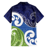 Southland New Zealand Family Matching Puletasi and Hawaiian Shirt Maori Koru Flag Color