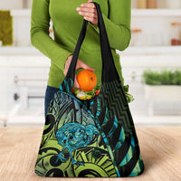 Southland Takehe Pounama Grocery Bag Aotearoa Poutama Paua Shell Fern