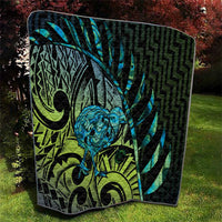 Southland Takehe Pounama Quilt Aotearoa Poutama Paua Shell Fern