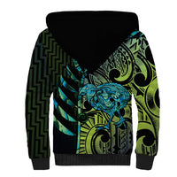 Southland Takehe Pounama Sherpa Hoodie Aotearoa Poutama Paua Shell Fern