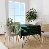 Southland Takehe Pounama Tablecloth Aotearoa Poutama Paua Shell Fern