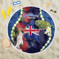 Southland Anniversary Day Beach Blanket Murihiku 1861 Maori Bird Mix Pohutukawa