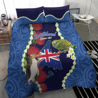Southland Anniversary Day Bedding Set Murihiku 1861 Maori Bird Mix Pohutukawa