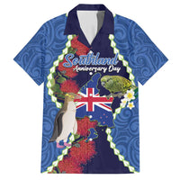 Southland Anniversary Day Family Matching Long Sleeve Bodycon Dress and Hawaiian Shirt Murihiku 1861 Maori Bird Mix Pohutukawa