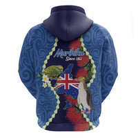 Southland Anniversary Day Hoodie Murihiku 1861 Maori Bird Mix Pohutukawa