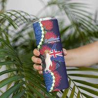 Southland Anniversary Day Skinny Tumbler Murihiku 1861 Maori Bird Mix Pohutukawa