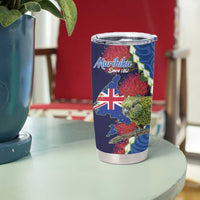 Southland Anniversary Day Tumbler Cup Murihiku 1861 Maori Bird Mix Pohutukawa