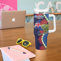 Southland Anniversary Day Tumbler With Handle Murihiku 1861 Maori Bird Mix Pohutukawa