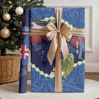 Southland Anniversary Day Wrapping Paper Murihiku 1861 Maori Bird Mix Pohutukawa - Polynesian Pride