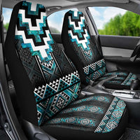 Paua Shell Taniko Pattern Aotearoa Car Seat Cover Niho Taniwha Mix Poutama