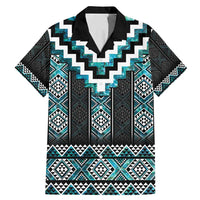 Paua Shell Taniko Pattern Aotearoa Family Matching Mermaid Dress and Hawaiian Shirt Niho Taniwha Mix Poutama