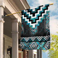 Paua Shell Taniko Pattern Aotearoa Garden Flag Niho Taniwha Mix Poutama