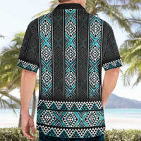 Paua Shell Taniko Pattern Aotearoa Hawaiian Shirt Niho Taniwha Mix Poutama