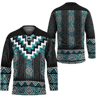 Paua Shell Taniko Pattern Aotearoa Hockey Jersey Niho Taniwha Mix Poutama - Polynesian Pride