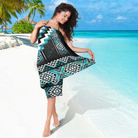 Paua Shell Taniko Pattern Aotearoa Sarong Niho Taniwha Mix Poutama