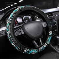 Paua Shell Taniko Pattern Aotearoa Steering Wheel Cover Niho Taniwha Mix Poutama