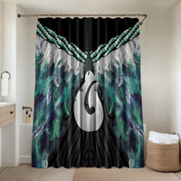 Aotearoa Korowai Motif Bathroom Set Hei Matau Poutama Maori Pattern - Polynesian Pride