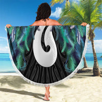Aotearoa Korowai Motif Beach Blanket Hei Matau Poutama Maori Pattern