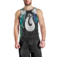 Aotearoa Korowai Motif Men Tank Top Hei Matau Poutama Maori Pattern