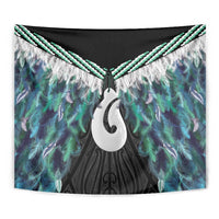 Aotearoa Korowai Motif Tapestry Hei Matau Poutama Maori Pattern