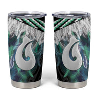 Aotearoa Korowai Motif Tumbler Cup Hei Matau Poutama Maori Pattern