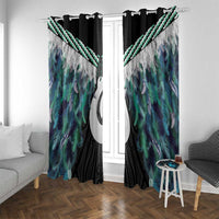 Aotearoa Korowai Motif Window Curtain Hei Matau Poutama Maori Pattern