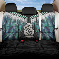 Aotearoa Korowai Motif Back Car Seat Cover Hei Manaia Poutama Maori Pattern LT14 One Size Turquoise - Polynesian Pride