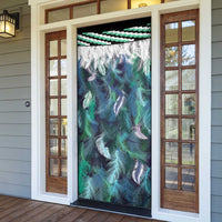 Aotearoa Korowai Motif Door Cover Hei Manaia Poutama Maori Pattern - Polynesian Pride