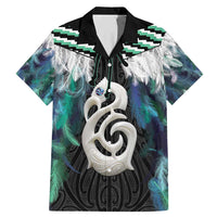 Aotearoa Korowai Motif Family Matching Mermaid Dress and Hawaiian Shirt Hei Manaia Poutama Maori Pattern