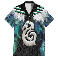 Aotearoa Korowai Motif Family Matching Tank Maxi Dress and Hawaiian Shirt Hei Manaia Poutama Maori Pattern