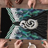 Aotearoa Korowai Motif Puzzle Hei Manaia Poutama Maori Pattern - Polynesian Pride