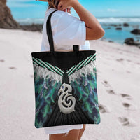 Aotearoa Korowai Motif Tote Bag Hei Manaia Poutama Maori Pattern - Polynesian Pride