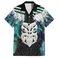 Aotearoa Korowai Motif Family Matching Tank Maxi Dress and Hawaiian Shirt Maori Wheku Poutama