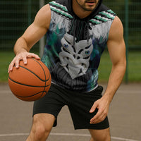 Aotearoa Korowai Motif Sleeveless Hoodie Maori Wheku Poutama - Polynesian Pride