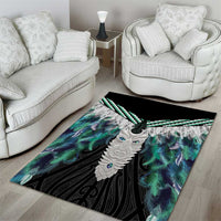 Aotearoa Korowai Motif Area Rug Maori Tane Poutama