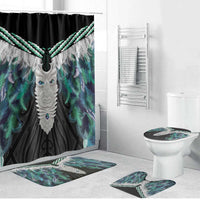 Aotearoa Korowai Motif Bathroom Set Maori Tane Poutama - Polynesian Pride