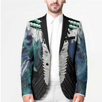 Aotearoa Korowai Motif Blazer Maori Tane Poutama - Polynesian Pride