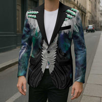 Aotearoa Korowai Motif Blazer Maori Tane Poutama - Polynesian Pride