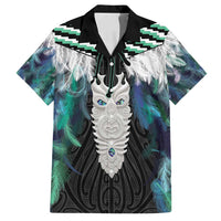 Aotearoa Korowai Motif Family Matching Puletasi and Hawaiian Shirt Maori Tane Poutama
