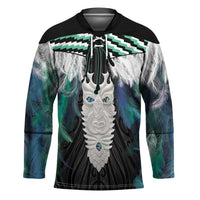 Aotearoa Korowai Motif Hockey Jersey Maori Tane Poutama LT14 Unisex Turquoise - Polynesian Pride